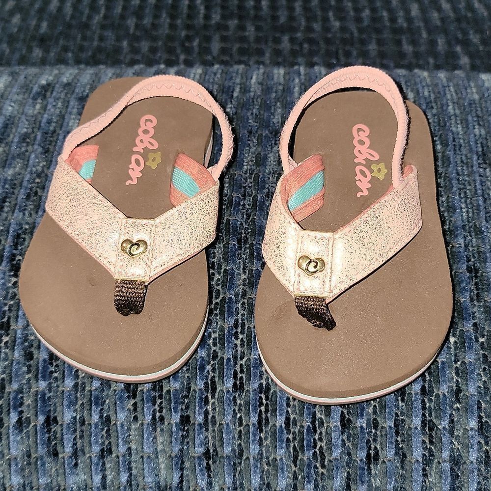 Cobian Wahine Toddler Little Girls Sparkle Sandals Size 3 / 4 New